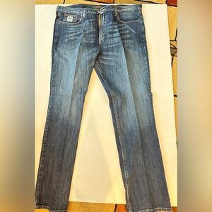 Cinch Men's Silver Label Performance Stretch Mid Rise SlimFit Straight Leg Jeans